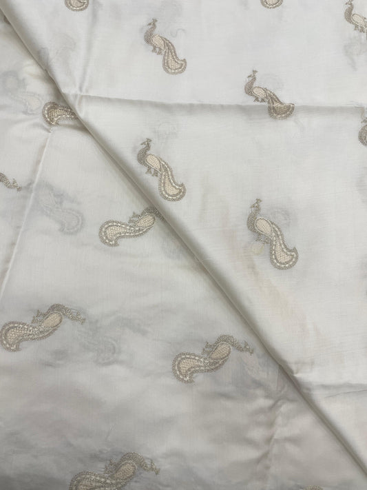 Pure Katan Silk Embroidery Dyeable