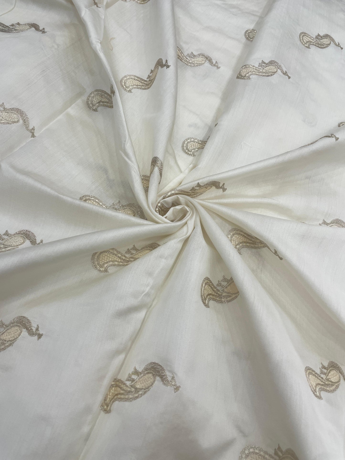 Pure Katan Silk Embroidery Dyeable