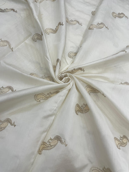 Pure Katan Silk Embroidery Dyeable
