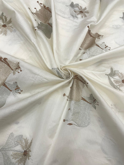 Pure Katan Silk Embroidery Dyeable