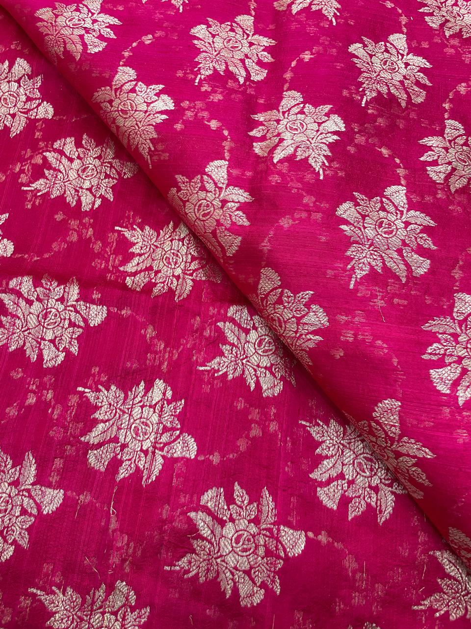 Pure Raw Silk Meena Brocade