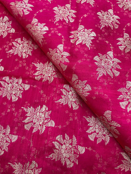 Pure Raw Silk Meena Brocade
