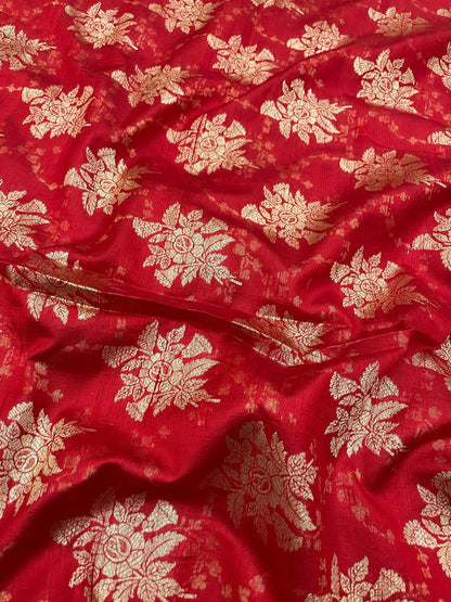 Pure Raw Silk Meena Brocade