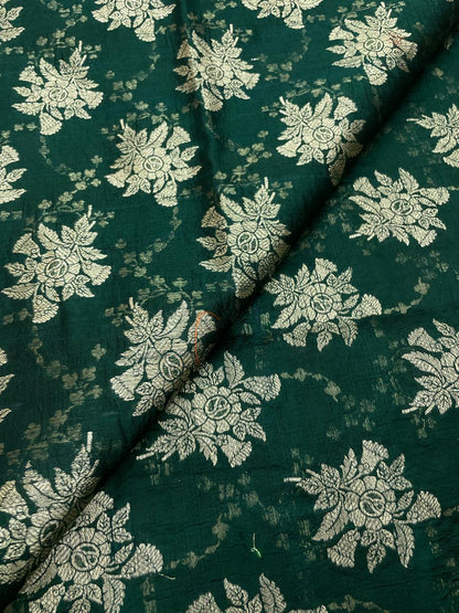 Pure Raw Silk Meena Brocade