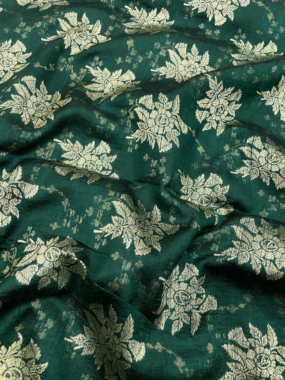 Pure Raw Silk Meena Brocade