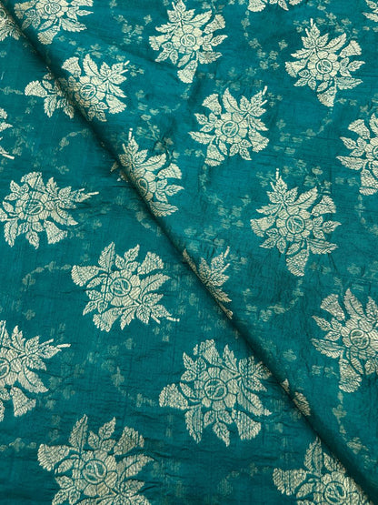 Pure Raw Silk Meena Brocade