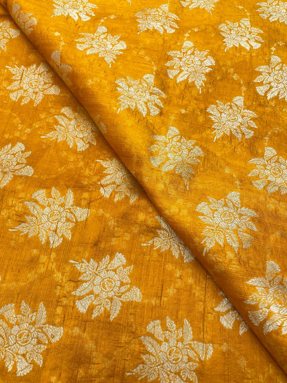 Pure Raw Silk Meena Brocade