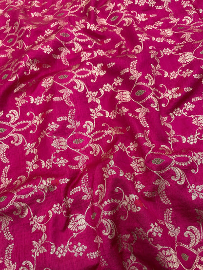 Pure Raw Silk Meena Brocade (44'inch)