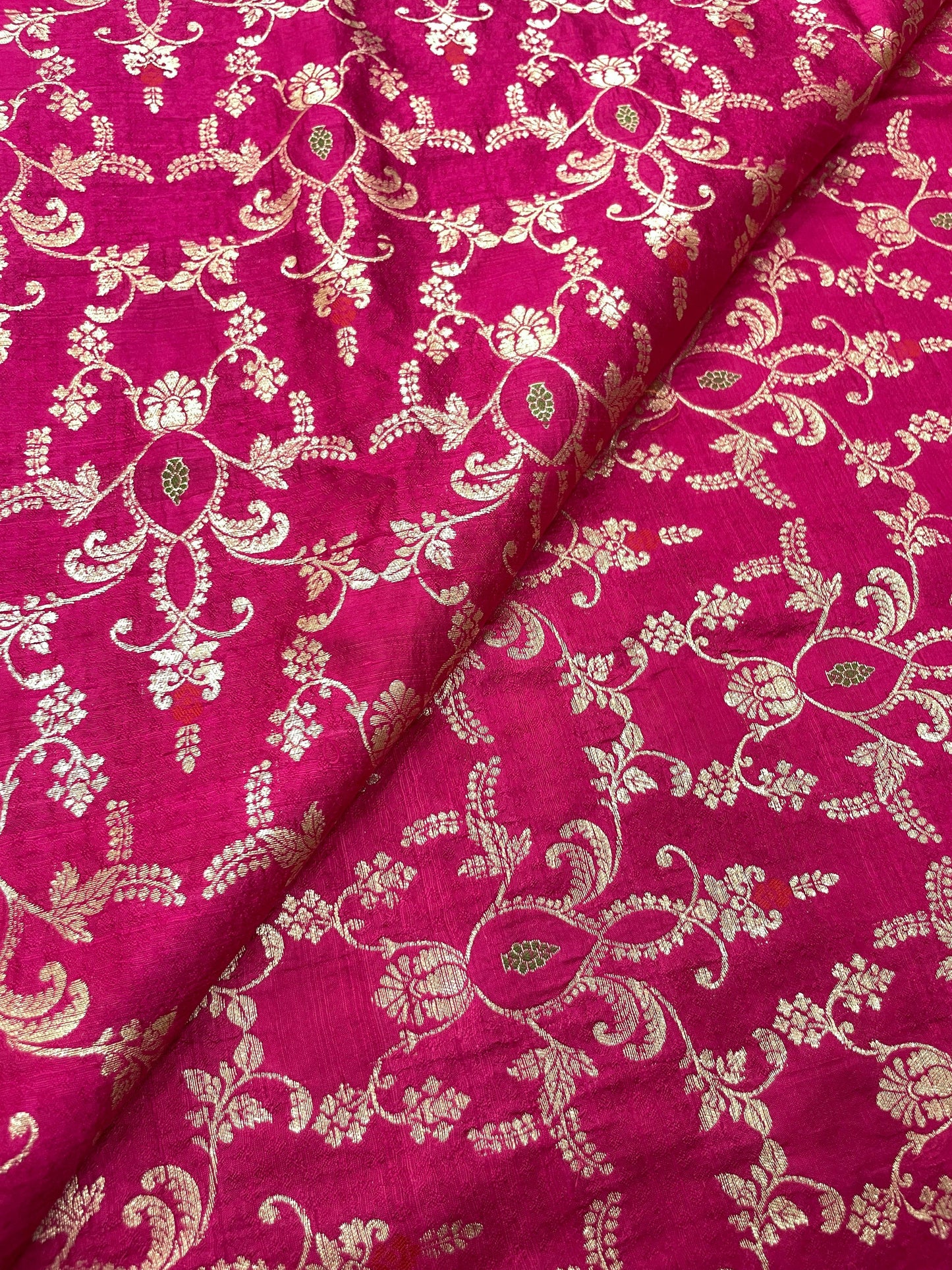 Pure Raw Silk Meena Brocade (44'inch)