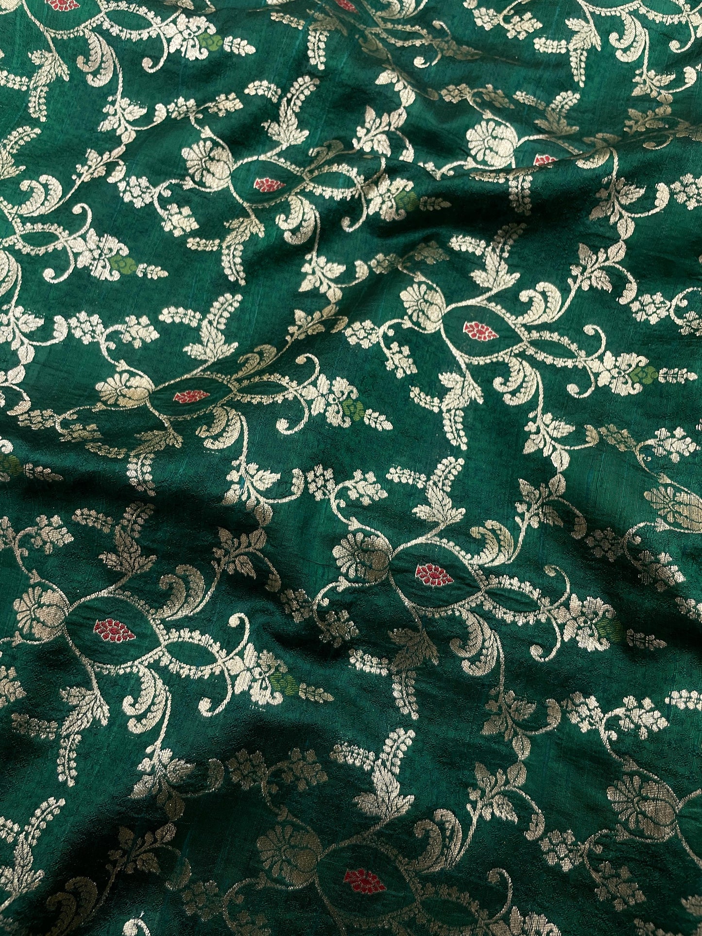 Pure Raw Silk Meena Brocade (44'inch)