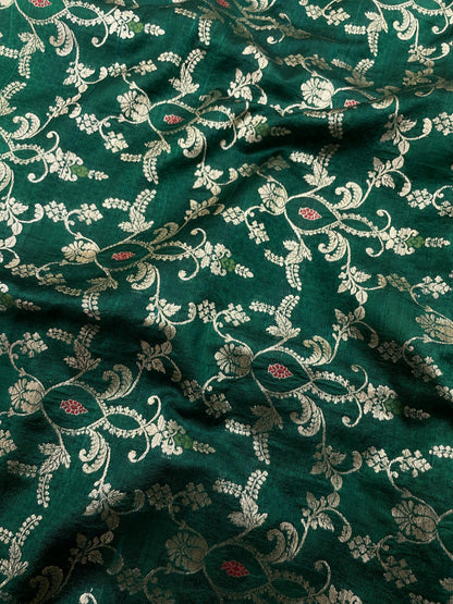 Pure Raw Silk Meena Brocade (44'inch)
