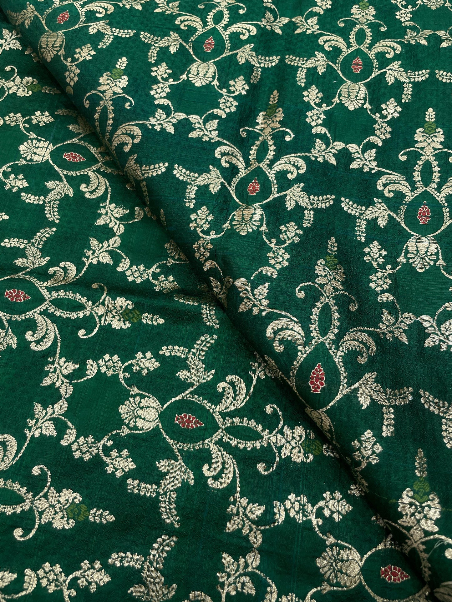 Pure Raw Silk Meena Brocade (44'inch)