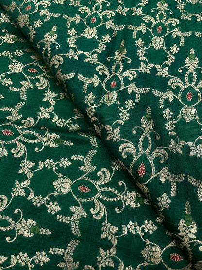 Pure Raw Silk Meena Brocade (44'inch)