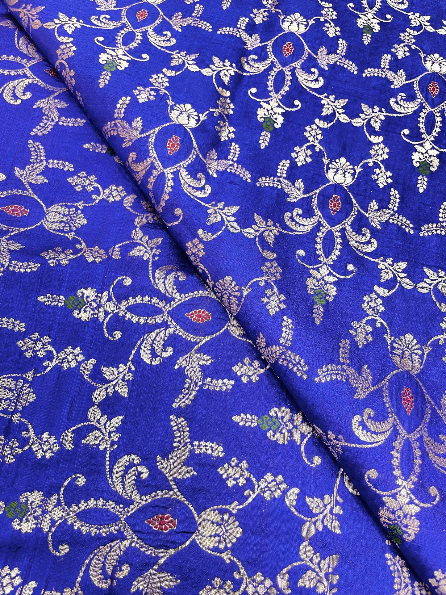 Pure Raw Silk Meena Brocade (44'inch)