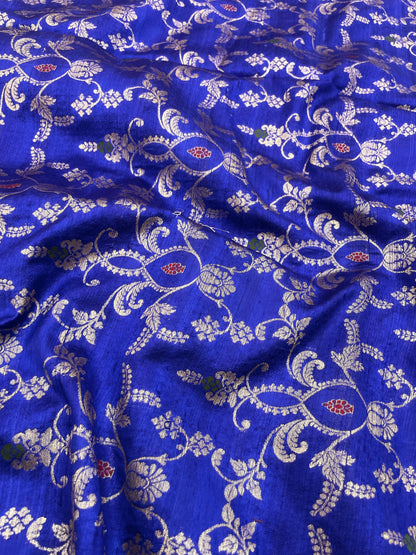 Pure Raw Silk Meena Brocade (44'inch)