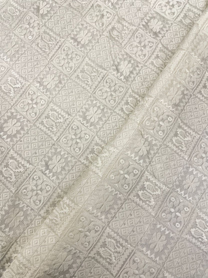 Mysore Silk Embroidery Dyeable