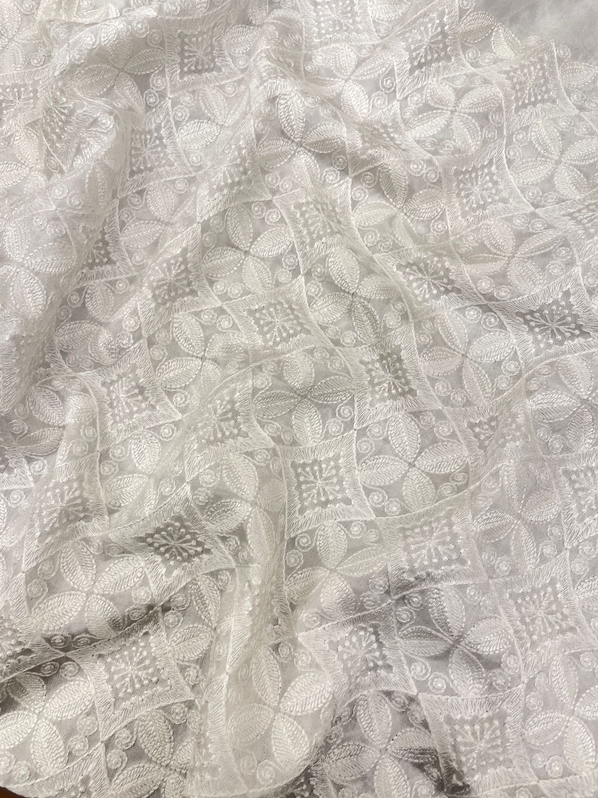 Mysore Silk Embroidery Dyeable