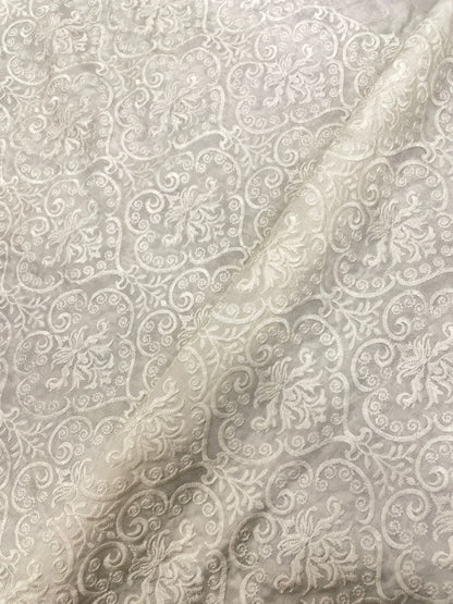 Mysore Silk Embroidery Dyeable