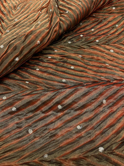 Pure Banarasi Silk Tissue With Sibori