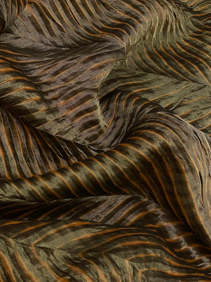Pure Banarasi Silk Tissue With Sibori Fabric Set