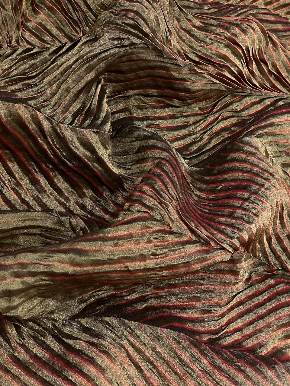 Pure Banarasi Silk Tissue With Sibori