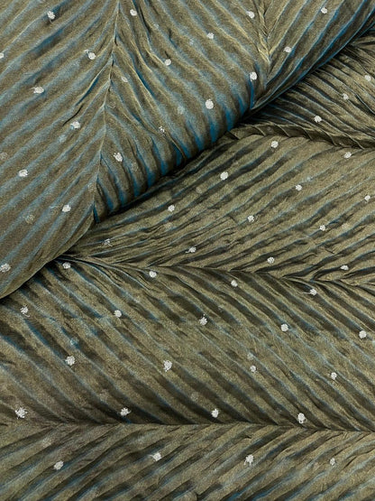 Pure Banarasi Silk Tissue With Sibori