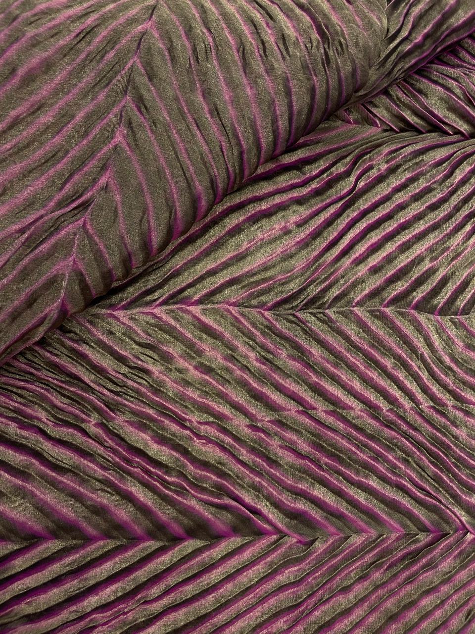 Pure Banarasi Silk Tissue With Sibori