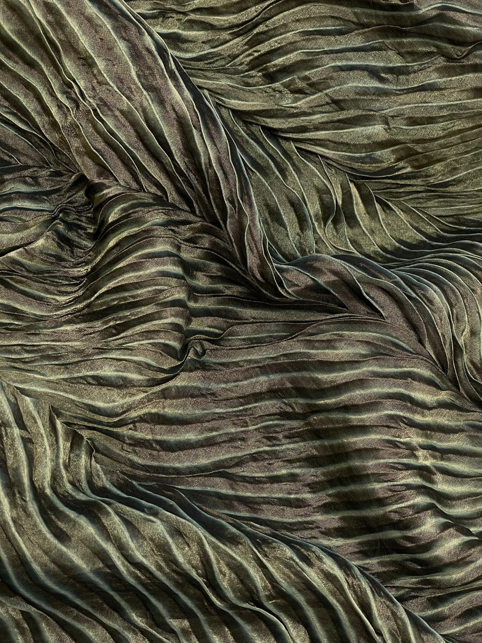 Pure Banarasi Silk Tissue With Sibori