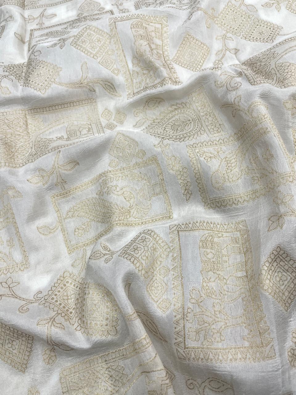 Banarasi Brocade Dyeable
