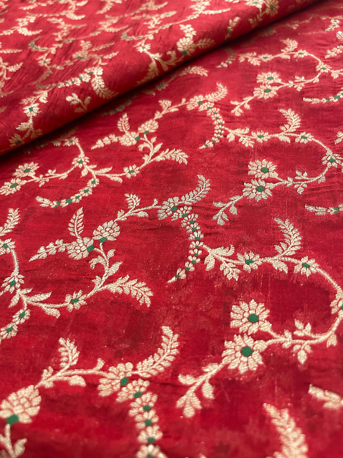 Pure Banarasi Katan Silk Zari With Meena