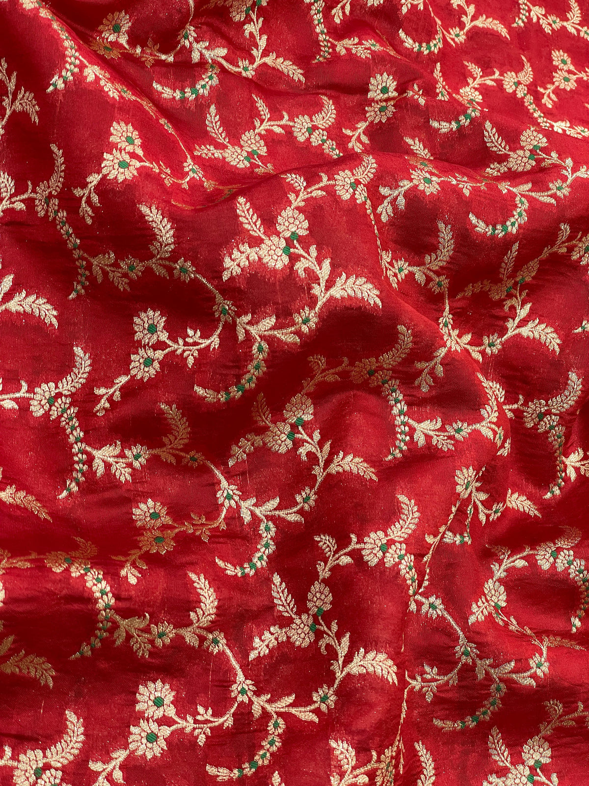 Pure Banarasi Katan Silk Zari With Meena