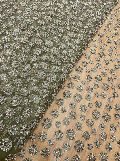 Net Beads Embroidery (54'inch)
