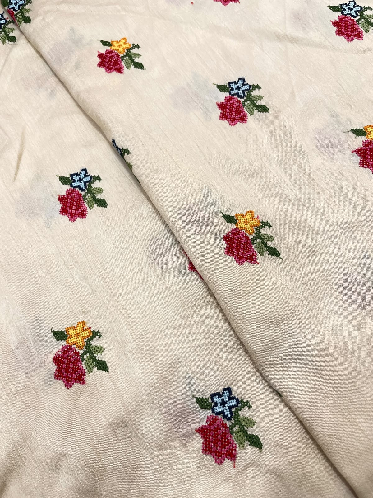 Mysore Silk Multithread Embroidery (44'inch)