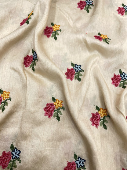 Mysore Silk Multithread Embroidery (44'inch)