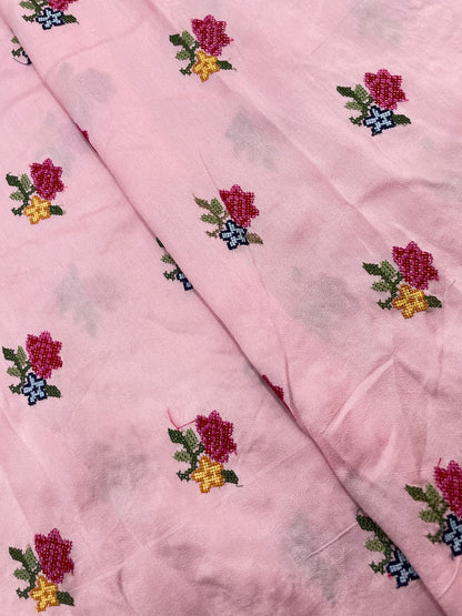 Mysore Silk Multithread Embroidery (44'inch)