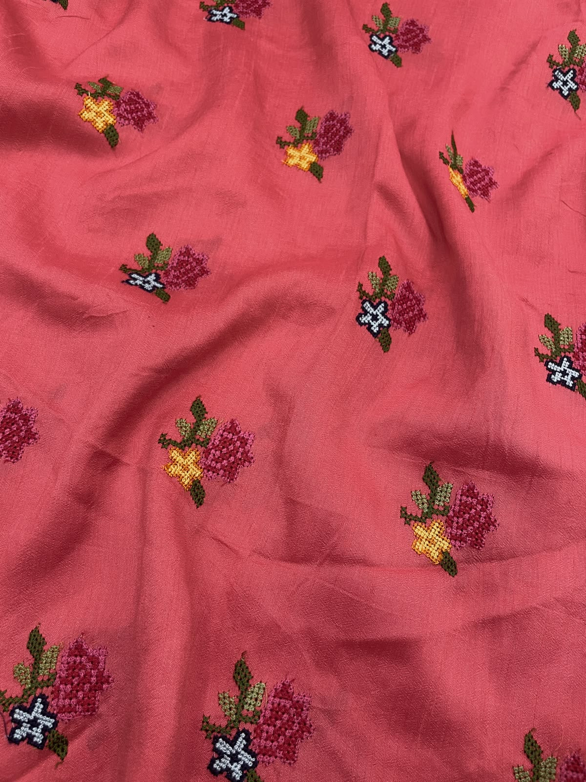Mysore Silk Multithread Embroidery (44'inch)