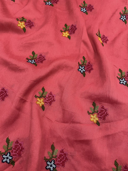 Mysore Silk Multithread Embroidery (44'inch)