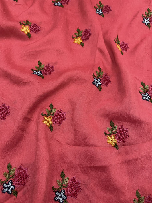 Mysore Silk Multithread Embroidery (44'inch)