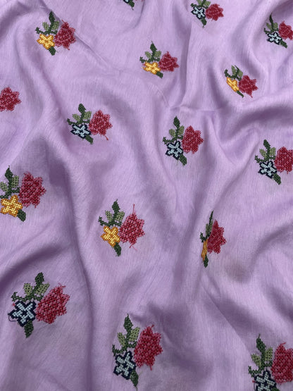 Mysore Silk Multithread Embroidery (44'inch)