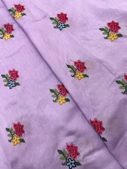 Mysore Silk Multithread Embroidery (44'inch)