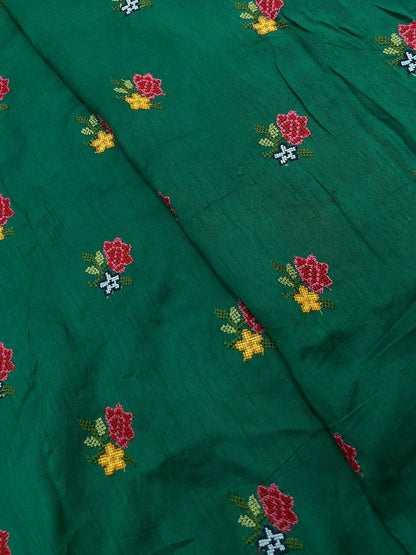 Mysore Silk Multithread Embroidery (44'inch)