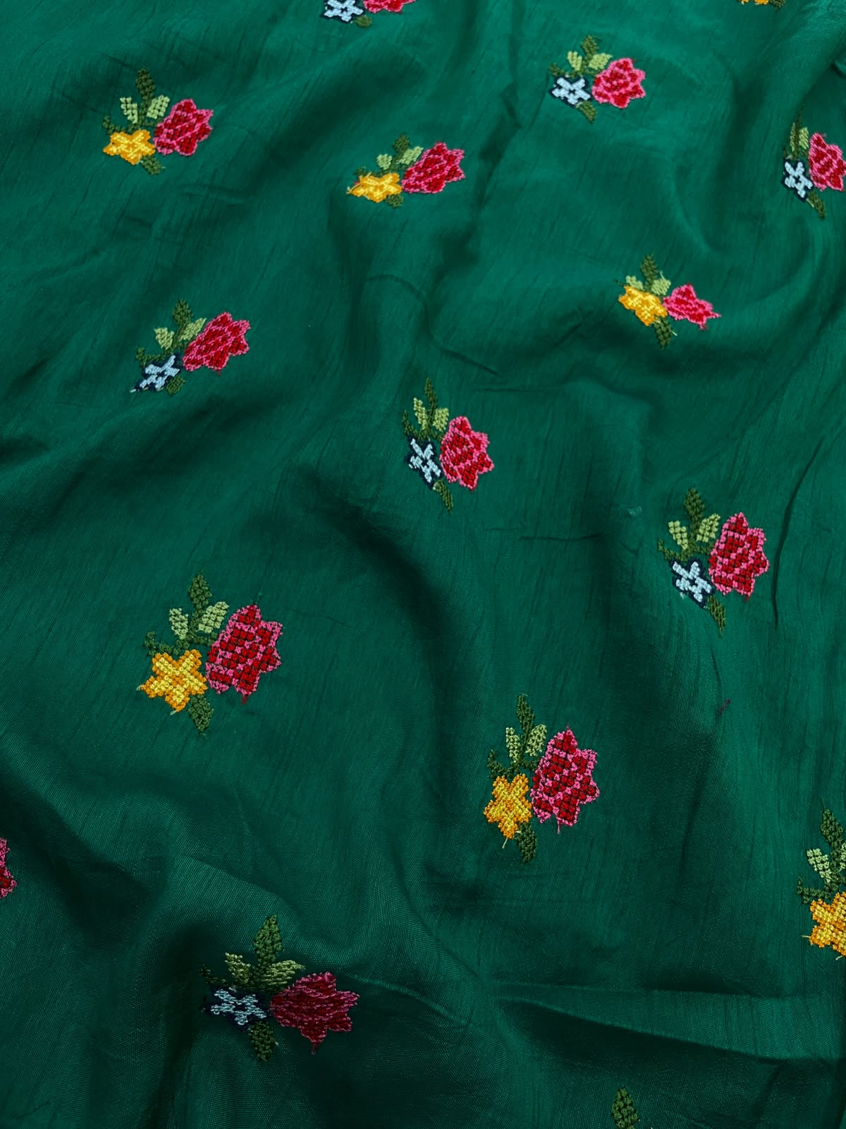 Mysore Silk Multithread Embroidery (44'inch)