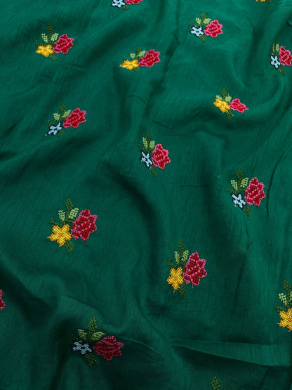 Mysore Silk Multithread Embroidery (44'inch)