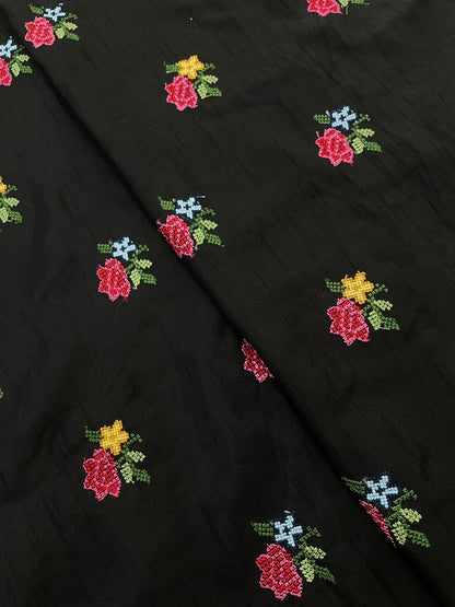 Mysore Silk Multithread Embroidery (44'inch)