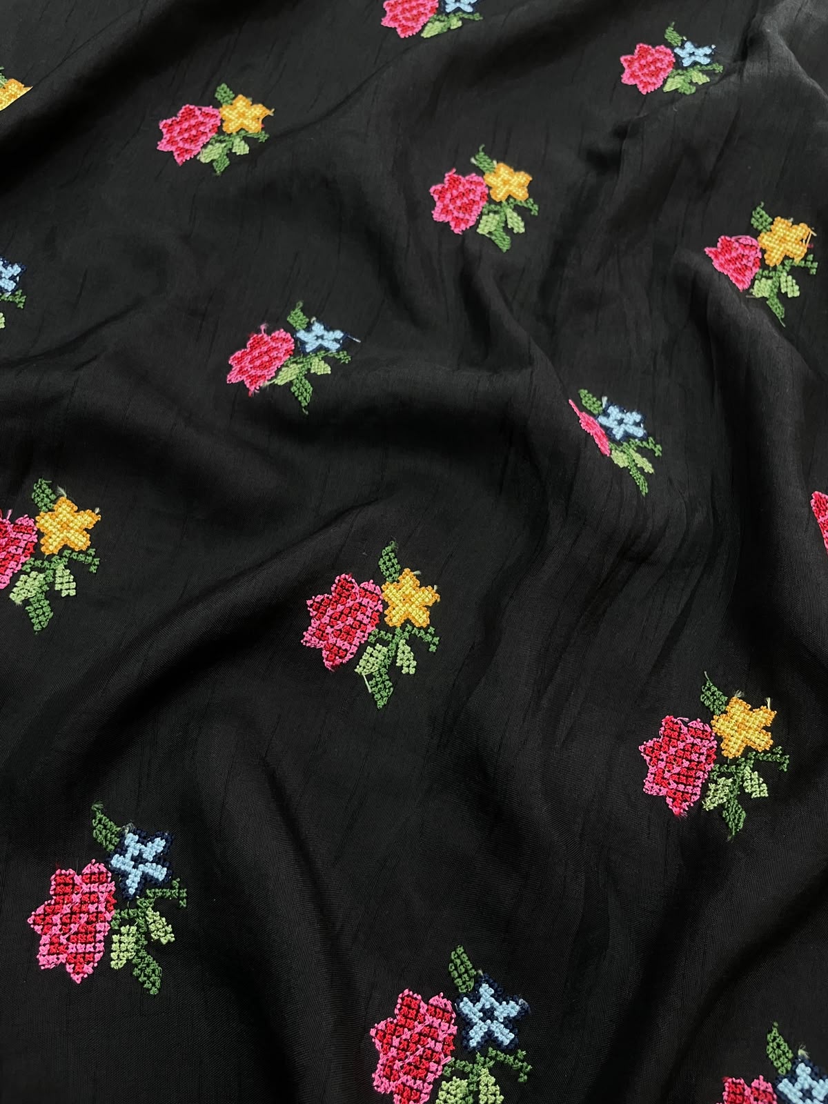 Mysore Silk Multithread Embroidery (44'inch)