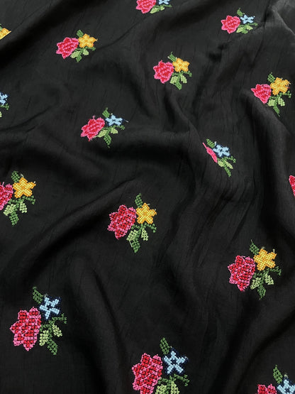 Mysore Silk Multithread Embroidery (44'inch)