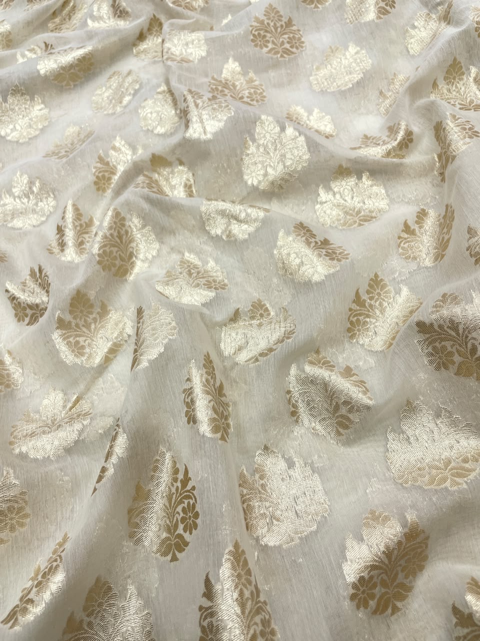 Chanderi Jacquard Dyeable