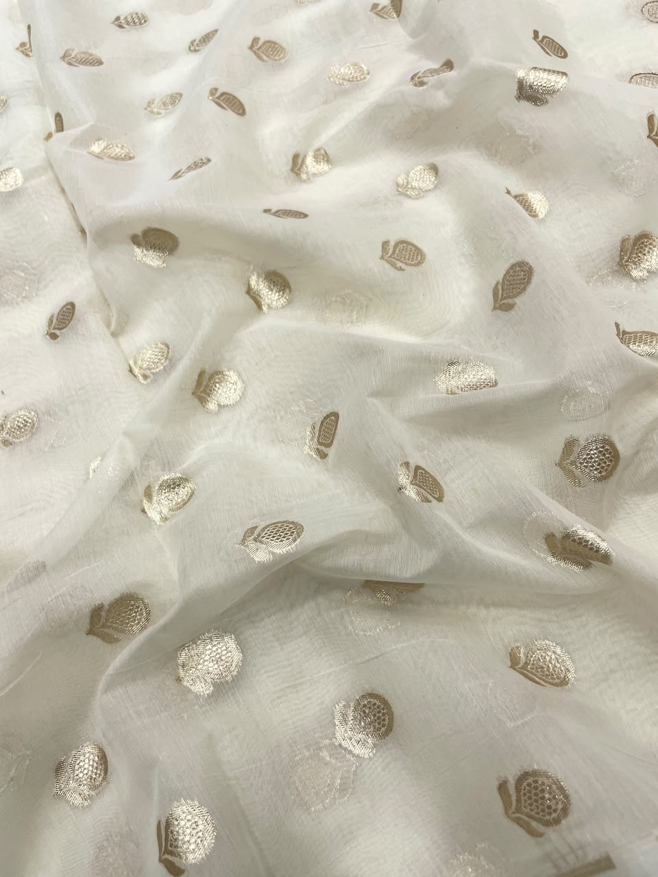 Chanderi Jacquard Dyeable