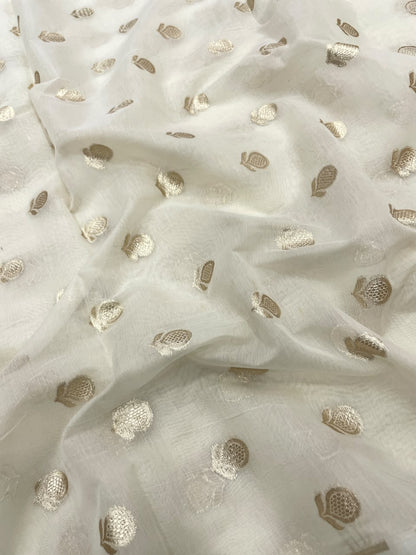 Chanderi Jacquard Dyeable