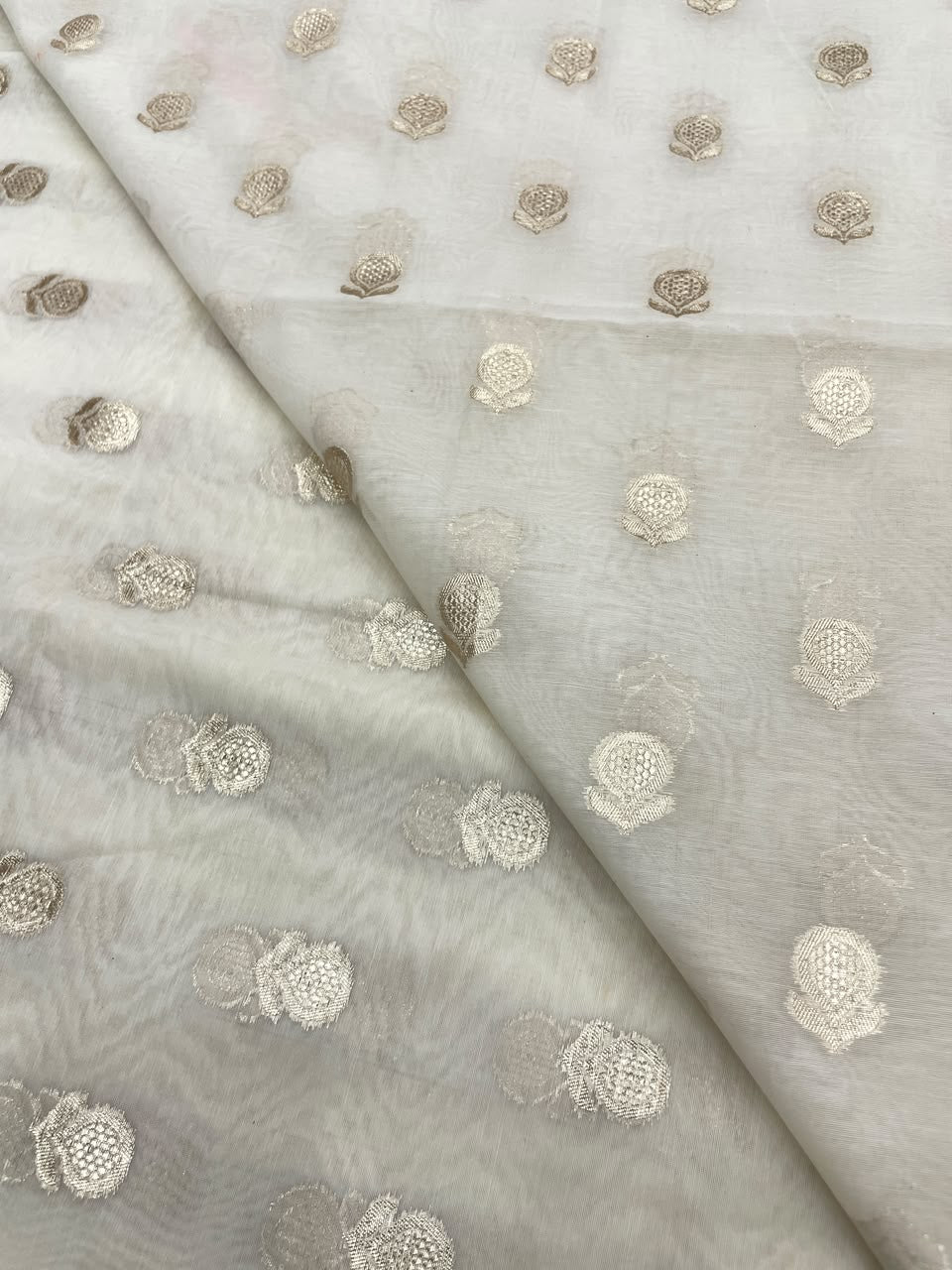 Chanderi Jacquard Dyeable